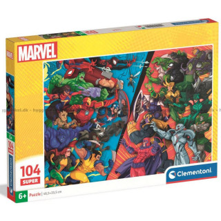PUZZLE 104 SUPER MARVEL HEROES VS VILLAINS 