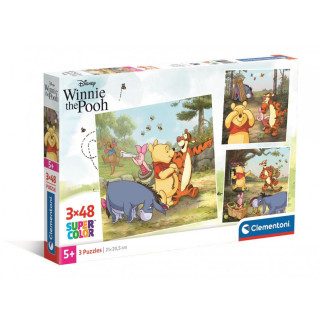 PUZZLE 3X48 SQUARE DISNEY WINNIE THE POOH 