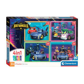 PUZZLE 4IN1 BATWHEELS 