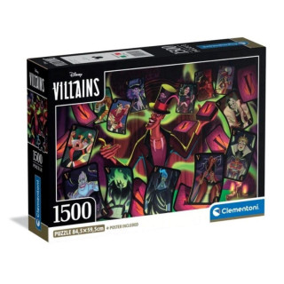 PUZZLE 1500 DISNEY VILLAINS COMPACT 
