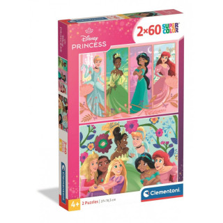 PUZZLE 2X60 DISNEY PRINCEZE 2025 