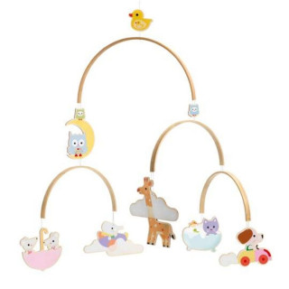 WOODEN MOBILE - Animals ' s baby DD04388 