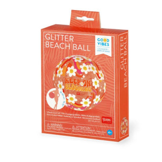 LOPTA ZA PLAŽU  - GLITTER BEACH BALL - DAISY 