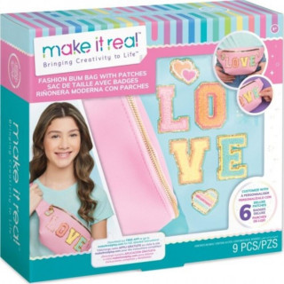 MAKE IT REAL MODNA BUM TORBA SA ZAKRPAMA 