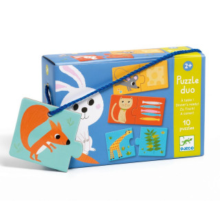 PUZZLE DUO ŠTA ŽIVOTINJE JEDU DJ08166 