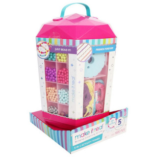 MAKE IT REAL KREATIVNI TORANJ 5U1 SET ZA PERLE 
