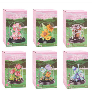 MINI KOCKE-SLAGALICE FLOWERS 6 ASST 