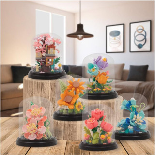 MINI KOCKE-SLAGALICE FLOWERS 6 ASST 