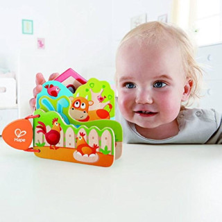 Hape drvena edukativna knjiga farma H0046 