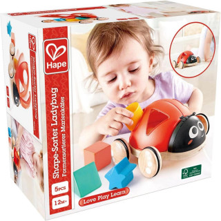 Hape igračka na povlačenje sa oblicima bubamara H0364 