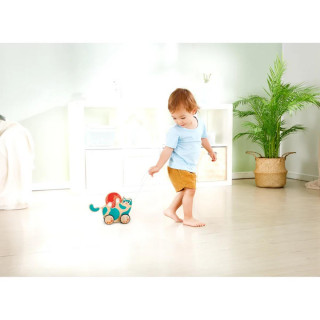 Hape igračka na povlačenje+zvečka maca H0366 