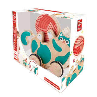 Hape igračka na povlačenje+zvečka maca H0366 
