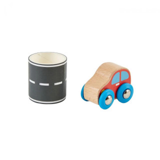 Hape drveni auto sa stazom naljepnica H0463 
