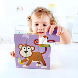 Hape puzzle kocke 6 slika Jungle H1619 