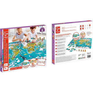 Hape puzzle karta svijeta H1626 