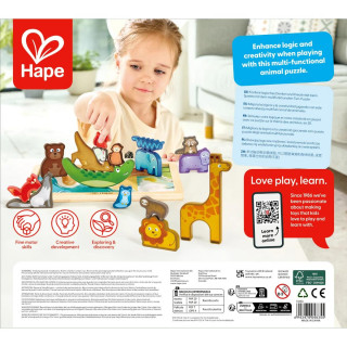 Hape drvene puzzle životinjsko carstvo H1656 