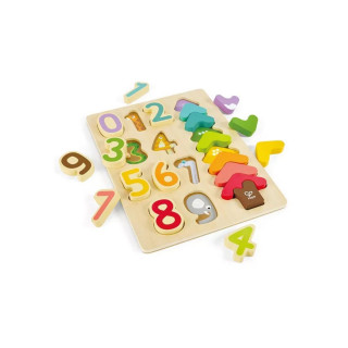 Hape drvene puzzle boje i brojevi H1657 