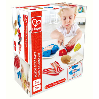 Hape drveni set za igru meso i riba H3155 
