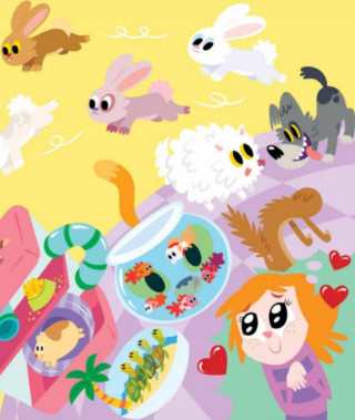 Eva i flamingo 