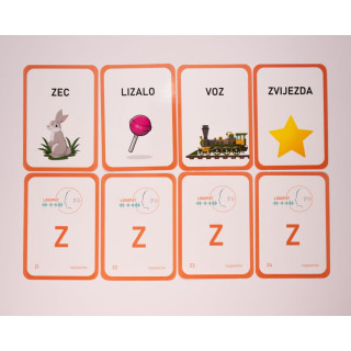 LOGOPEDSKE KARTICE-SLOVO Z-LATINICA 