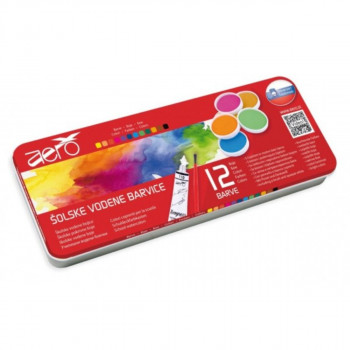 VODENE BOJE AERO 12/1 TEMPERA+KIST 