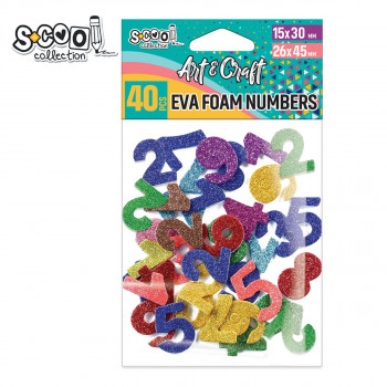 KRAFT S-COOL EVA PJENA BROJEVI GLITER 1/40 SC1975 