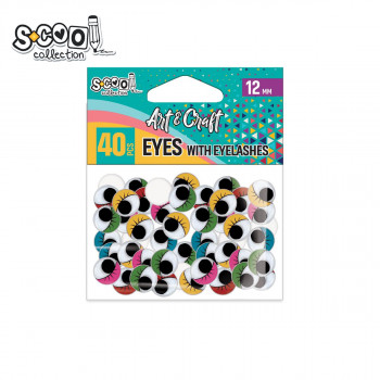 KRAFT S-COOL OČI SA TREPAV.MIX BOJA 12mm 1/40 SC2031 