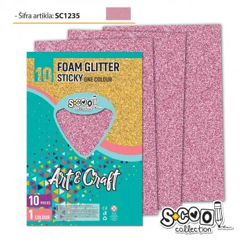 EVA PJENA GLITER SAMOLJ.SV.ROZE SC1235 