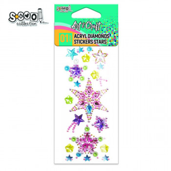 KRAFT UKRASNI STIKER ACRYL DIAMONDS 