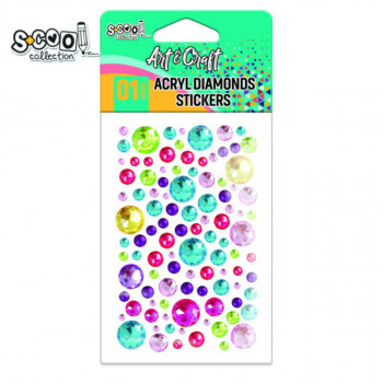 KRAFT UKRASNI STIKER ACRYL DIAMONDS sc2411 