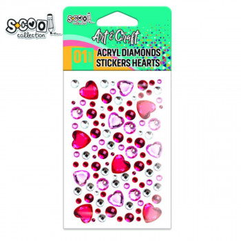 KRAFT UKRASNI STIKER ACRYL DIAMONDS sc2412 