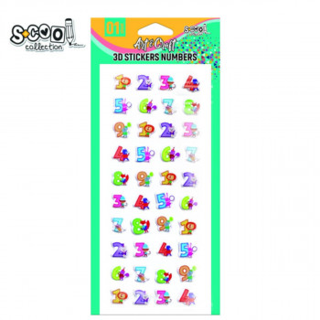 KRAFT UKRASNI STIKER 3D BROJEVI SC2415 