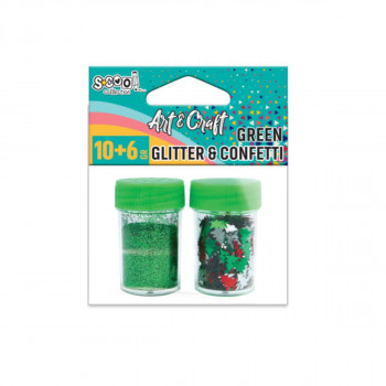 KRAFT UKRASNI GLITER KONFETI GREEN SC2594 