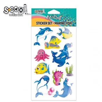 KRAFT UKRASNI STIKER 3D RIBE SC2805 