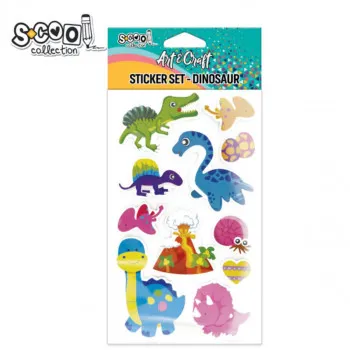 KRAFT UKRASNI STIKER 3D DINO SC2810 