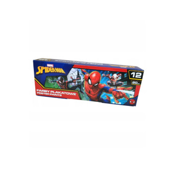 BOJA ZA CRTANJE PRSTIMA STAY COOL SPIDERMAN 12PCS SET 240ML 52141 