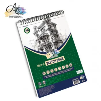 BLOK SPIRALNI ZA SKICIRANJE A4 25L. 135GSM EXTRA WHITE FSC. PORTRAIT 