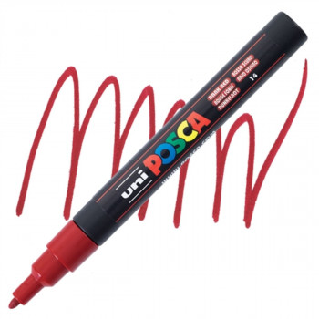 MARKER UNI PC-3M POSCA TAMNO CRVENI 