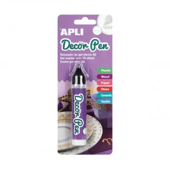GEL MARKER 3D METAL WHITE 1U 