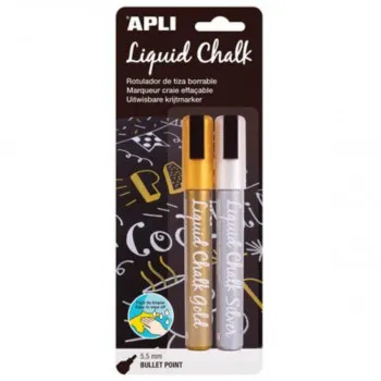 KREDA MARKER  BULLET 5,5MM GOLD/SILV 2 14847AP 