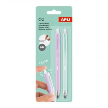 PACK 2 RETRACTABLE INFINITE PENCILS L/M 