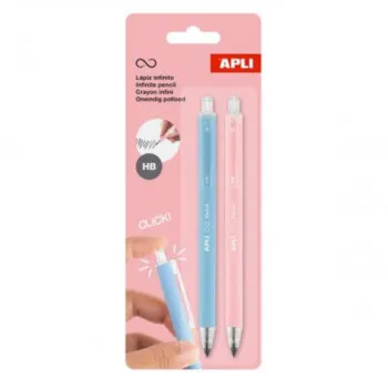 PACK 2 RETRACTABLE INFINITE PENCILS B/P 