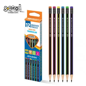 GRAFITNA OLOVKA HB COLOR BOX 12PCS WOOD FREE 