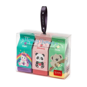 YUMMY YUMMY - SET OD 3 MIRISNE GUMICE - VIŠE MOTIVA ERA0002 