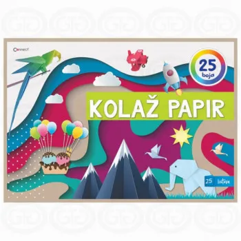 KOLAŽ PAPIR A4 25 BOJA GTG 