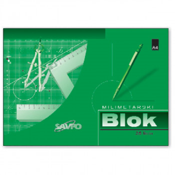 MILIMETARSKI BLOK A4 25L - SAVPO 