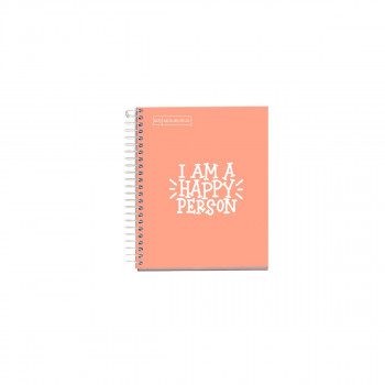 SVESKA A5 100 SQU 90G MESSAGES PEACH MR 