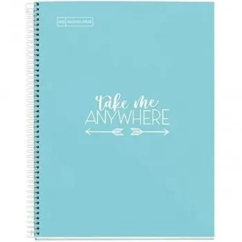 SVESKA A4 80 SQU 90G MESSAGES SKY BLUE MR 