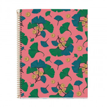SVESKA A4 120 SQU PINK GINKGO 46824MR 