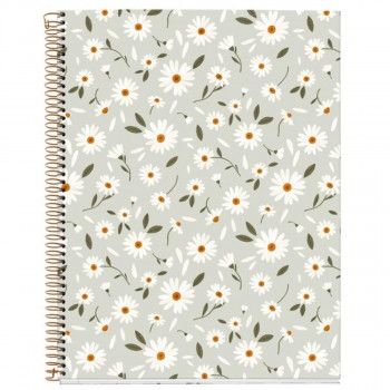 SVESKA A4 120 HOR GREEN SP.FLOWERS 
